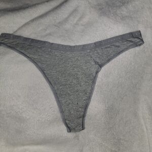 Victoria's Secret Gray High Leg Thong Nwot